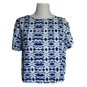 NATIVE YOUTH Tribal Print Crop Top